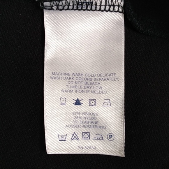 Ponte knit dress LBD Lands End size 4 - Picture 4 of 12